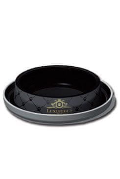 Moderna Plastična skleda LUXURIOUS mačka, črna 210ml