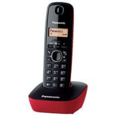 Panasonic KX TG1611 stacionarni telefon, rdeč