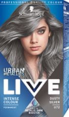Schwarzkopf Live Urban Metallics barva za lase, U72 Dusty Silver