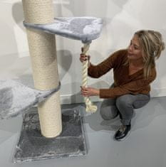 RHR Quality Praskalnik Maine Coon Tower Light Grey Crown