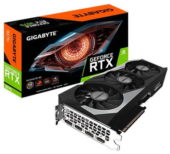Gigabyte Gaming OC GeForce RTX 3070 grafična kartica, 8 GB GDDR6