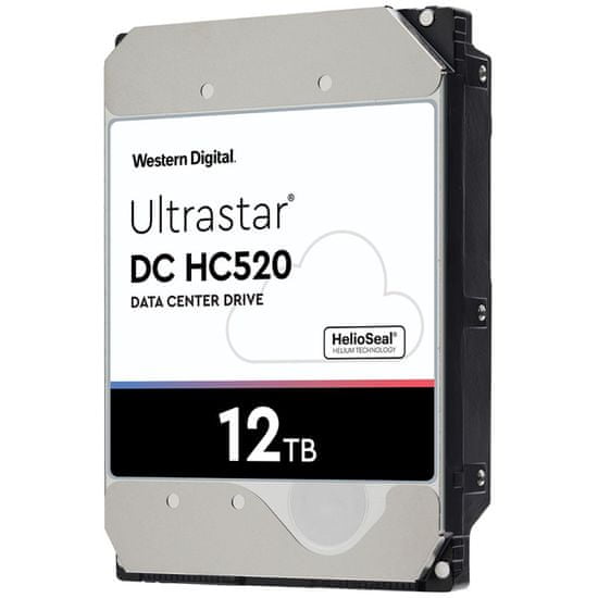 Western Digital Ultrastar DC HC520 trdi disk, 8.89 cm (3.5"), 12 TB, SATA III, 7200 rpm, 256 MB