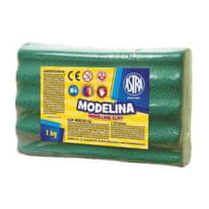 Astra Masa za modeliranje v pečici MODELINA 1kg Temno zelena, 304111008