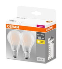 Osram žarnica LED FIL CL A 60 FR, 7,2 W / 827, E27 GL FR, 2 ks