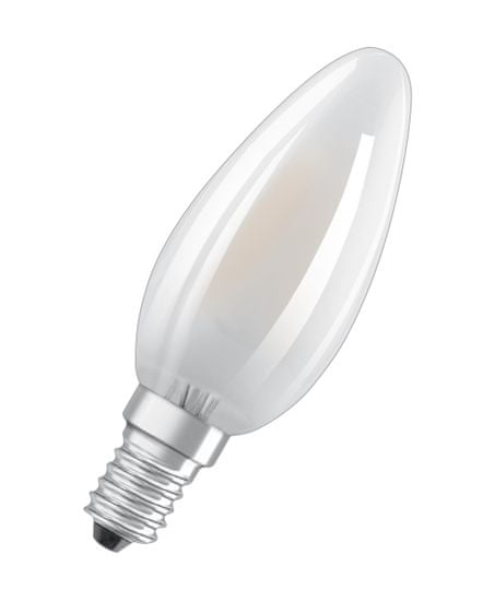 Osram žarnica LED FIL CL B GL FR 40, nezatemnitvena, 4 W/827, E14, 3 kosi