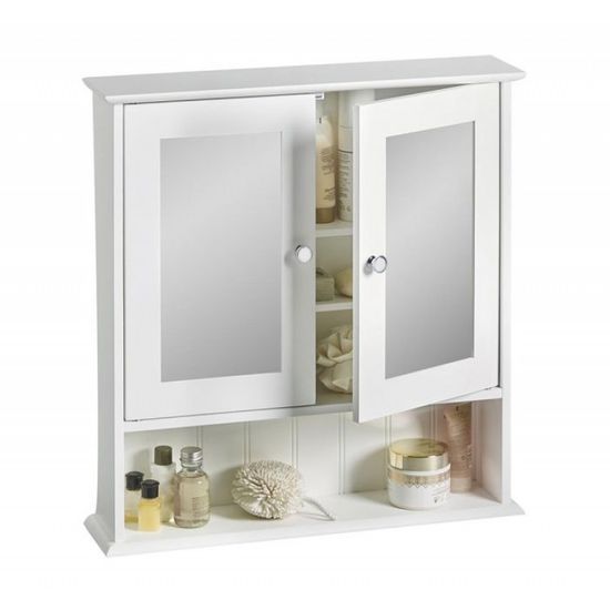 VonHaus Colonial viseča omarica z ogledalom (3009005)