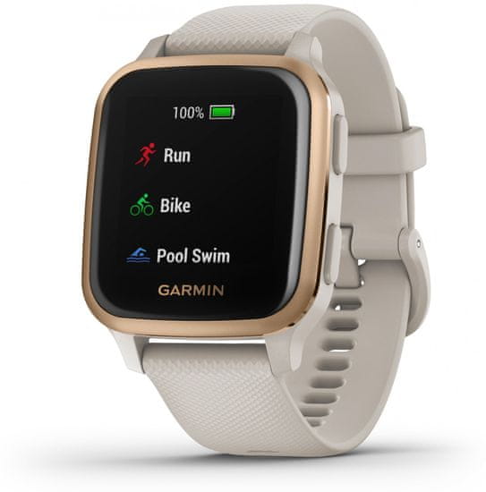 Garmin VENU SQ Music pametna ura, Light Sand/Rose Gold