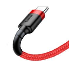 BASEUS Cafule kabel USB / USB-C QC3.0 2A 3m, rdeč