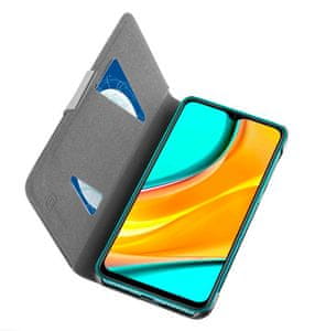  Cellularline Book ovitek za Xiaomi Redmi 9, preklopni, siv