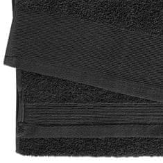 Vidaxl Kopalne brisače 2 kosa bombaž 450 gsm 100x150 cm črne