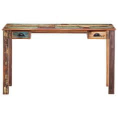 Vidaxl Pisalna miza 130x55x76 cm iz trdnega predelanega lesa