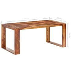Vidaxl Jedilna miza 180x90x76 cm trden palisander