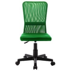 shumee Pisarniški stol zelen 44x52x100 cm mrežasto blago