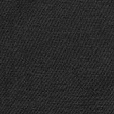 shumee Zatemnitvena zavesa z obročki videz platna antracitna 290x245cm