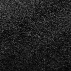 Greatstore Pralni predpražnik črn 40x60 cm