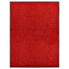 Greatstore Pralni predpražnik rdeč 90x120 cm