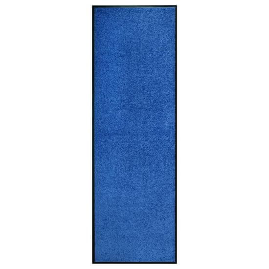 Vidaxl Pralni predpražnik moder 60x180 cm
