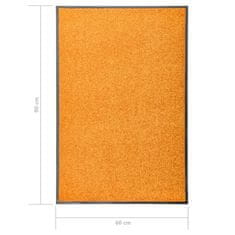 Vidaxl Pralni predpražnik oranžen 60x90 cm