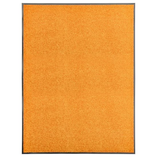 Vidaxl Pralni predpražnik oranžen 90x120 cm