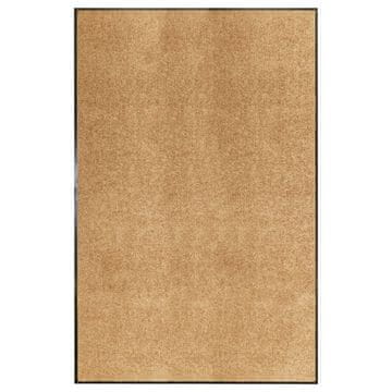 Vidaxl Pralni predpražnik krem 120x180 cm