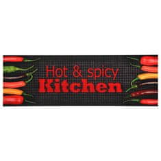 Vidaxl Kuhinjska talna preproga pralna Hot&Spicy 60x180 cm