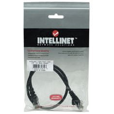 Intellinet UTP mrežni kabel, CAT5e, 0.5 m, črn