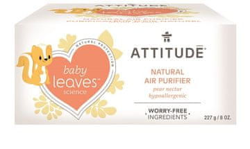 Attitude ATTITUDE Baby leaves Naravni čistilni osvežilec zraka z vonjem hruškovega soka, 227 g