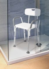HomeLife kopalnica stol v višino nastavljiv Z120, bela