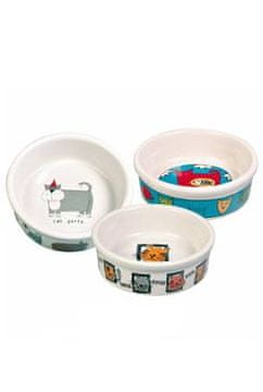 Trixie Keramična skleda za mačke z motivom mešanice 200ml 11cm TR