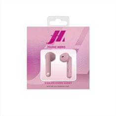 SBS Twin Music Hero brezžične slušalke roza - odprta embalaža