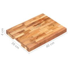 Greatstore Deska za rezanje 40x30x4 cm trden akacijev les