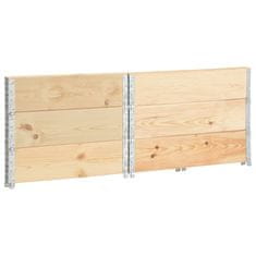 Vidaxl Paletni okvirji 3 kosi 100x100 cm trdna borovina