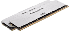 Crucial Ballistix White pomnilnik (RAM), 32 GB kit (2x16GB) DDR4, 3200 MHz, CL16, 1,35 V (BL2K16G32C16U4W)