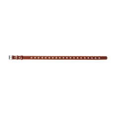 WAUDOG Usnjena ovratnica za velike pse nastavljiva dolžina 70 cm rjava največ 50 cm, širina: 20 mm rjav