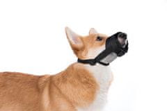 Dogextreme Najlonski nastavljiv nagobčnik za pse z mrežico 14 - 20 cm Črna