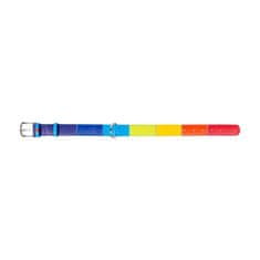 WAUDOG Ravna usnjena ovratnica večbarvna prelivajoča se 30-39 cm, širina: 20 mm zelena