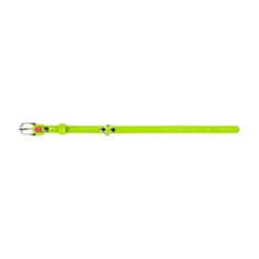 WAUDOG ravna zelena usnjena ovratnica za pse 18-21 cm, širina: 9 mm zelena