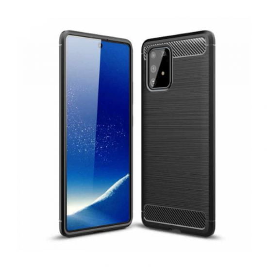 Ovitek za Samsung Galaxy S10 Lite G770 / Galaxy A91, silikonski, mat carbon črn