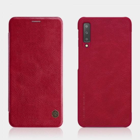 Nillkin Qin ovitek za Samsung Galaxy S20 Plus G985, preklopni, rdeč