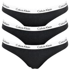 Calvin Klein 3 PAKET - ženske tangice QD3587E -001 (Velikost XS)