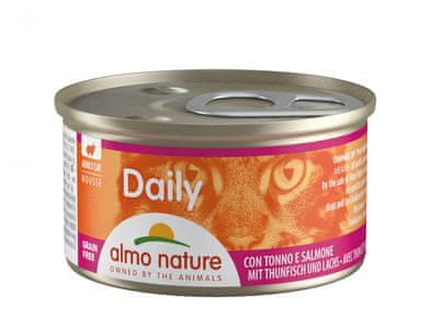 Daily mokra hrana za mačke, tuna & losos, 24x85 g