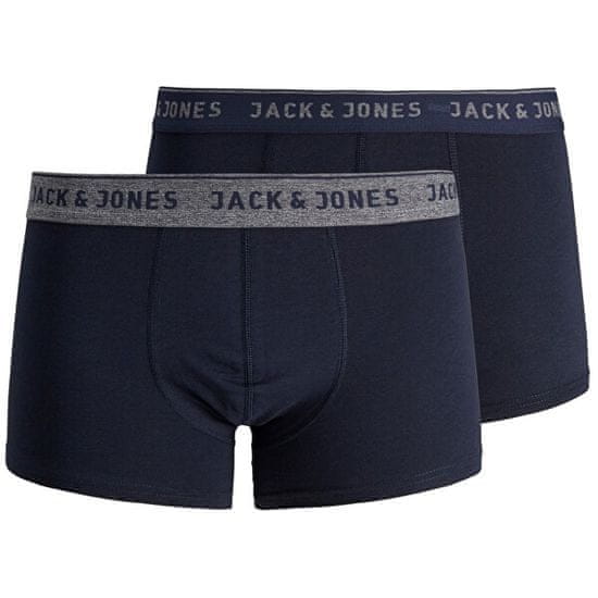 Jack&Jones 2 PACK - moški bokserji JACVINCENT 12138239 Navy Blaze r