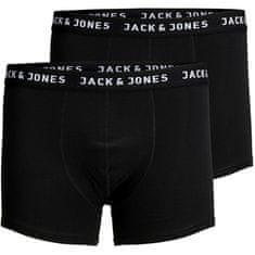Jack&Jones 2 PACK - moški boksarji JACJON 12138235 Black (Velikost M)