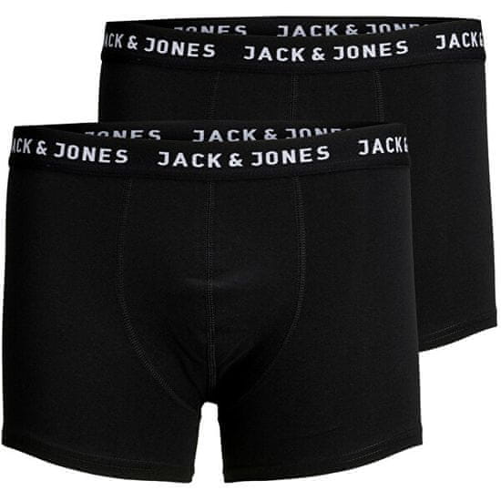 Jack&Jones 2 PACK - moški boksarji JACJON 12138235 Black