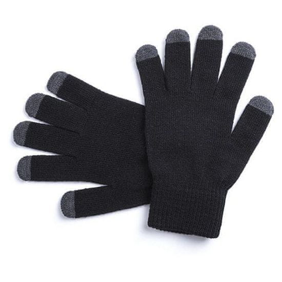 rokavice za zaslone na dotik, črne, uni