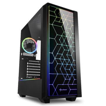 Sharkoon RGB LIT 100 ohišje, midi ATX