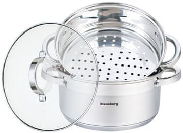KINGHoff Parni lonec 22cm KLAUSBERG KB-7141