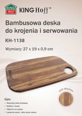 KINGHoff Bambusova deska za rezanje 27x19cm KINGHOFF KH-1138
