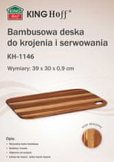 KINGHoff Bambusova deska za rezanje 39x30cm KINGHOFF KH-1146