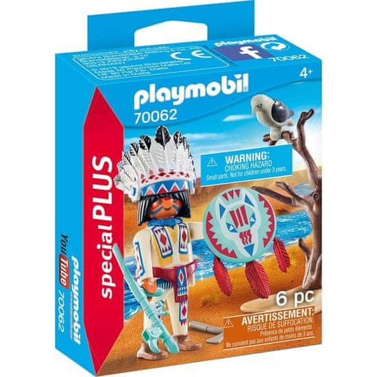 Playmobil Indijanec poglavar (70062)